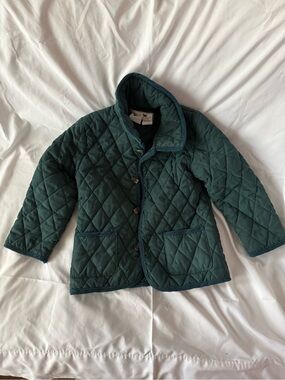 Kids Widgeon Quilted Green Jacket - Lightweight Puffer Coat